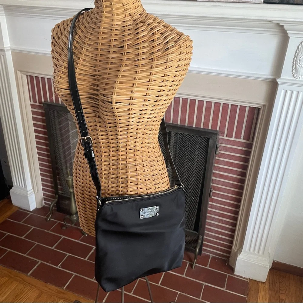 Kate Spade nylon cross body black purse